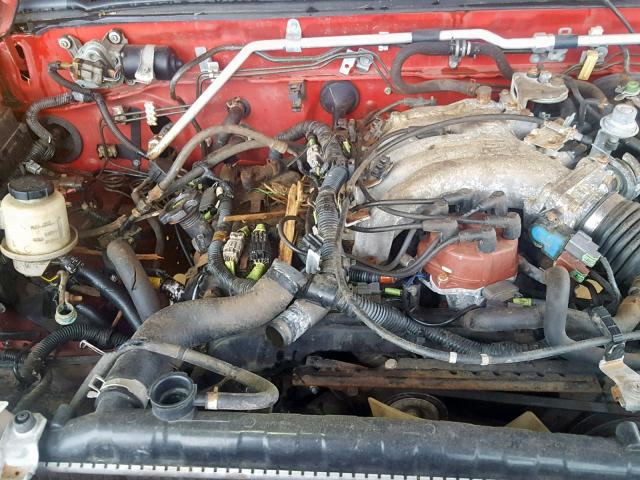 1N6ED27T3YC339526 - 2000 NISSAN FRONTIER C RED photo 7