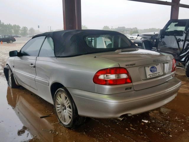 YV1NC62D74J044362 - 2004 VOLVO C70 HPT SILVER photo 3