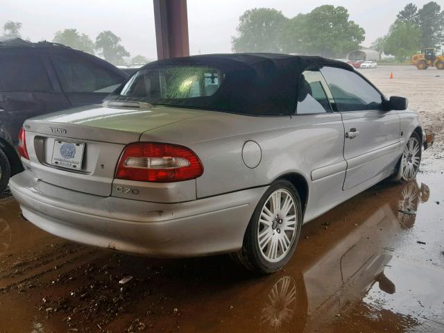 YV1NC62D74J044362 - 2004 VOLVO C70 HPT SILVER photo 4