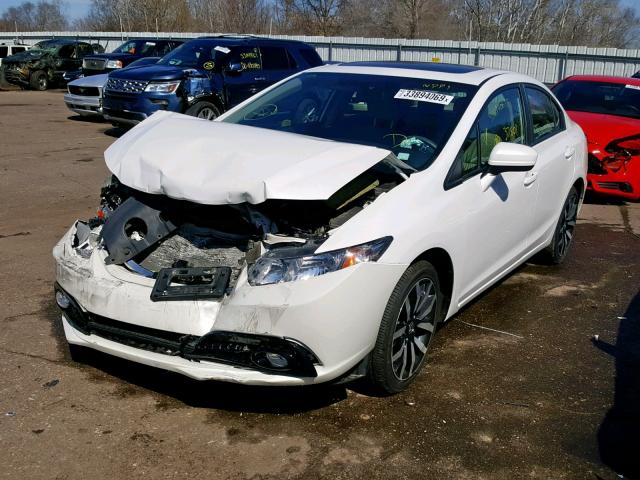 19XFB2F9XFE075987 - 2015 HONDA CIVIC EXL 白色 照片 2
