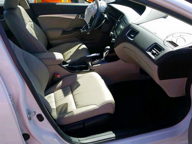 19XFB2F9XFE075987 - 2015 HONDA CIVIC EXL 白色 照片 5