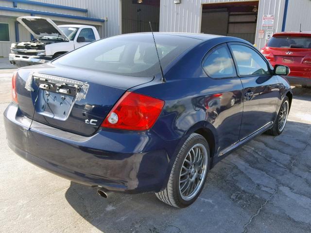 JTKDE177560131342 - 2006 TOYOTA SCION TC BLUE photo 4