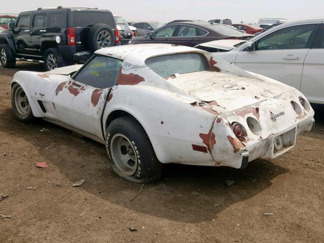 1Z37L7S423842 - 1977 CHEVROLET CORVETTE WHITE photo 3