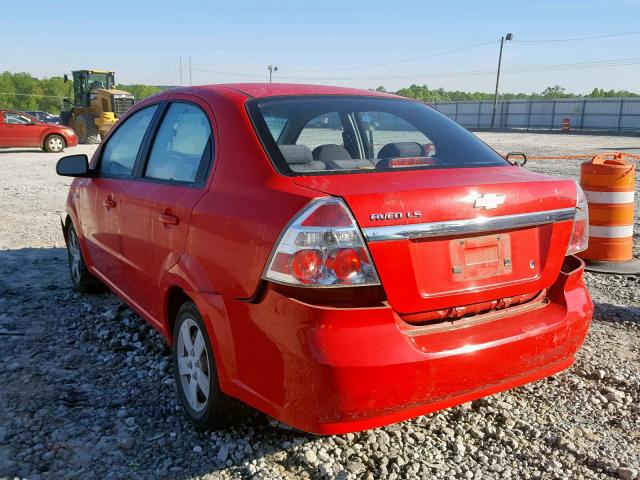 KL1TD56688B062652 - 2008 CHEVROLET AVEO BASE Qırmızı foto 3
