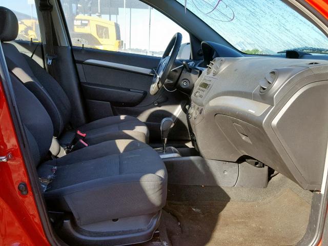 KL1TD56688B062652 - 2008 CHEVROLET AVEO BASE Qırmızı foto 5