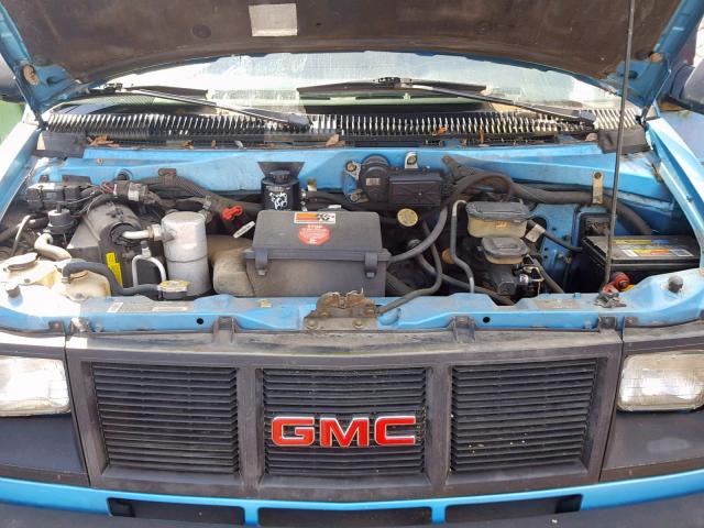 1GKEL19W4PB545714 - 1993 GMC SAFARI XT BLUE photo 7