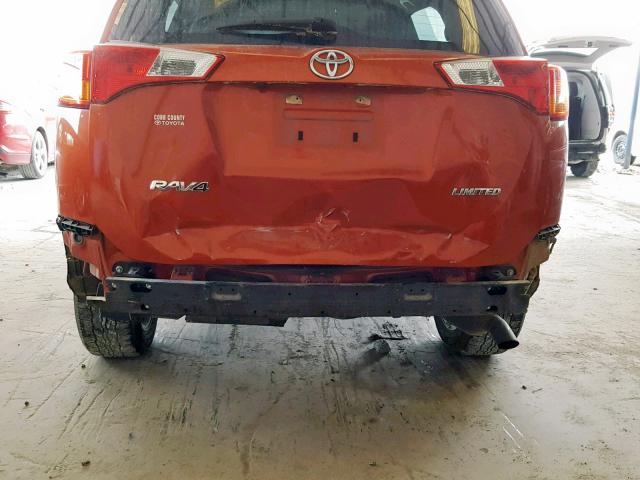 JTMYFREVXFJ044570 - 2015 TOYOTA RAV4 LIMIT ORANGE photo 9