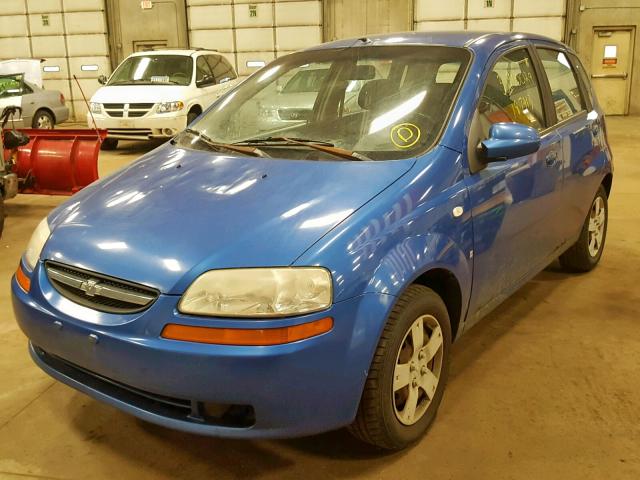 KL1TD66647B781241 - 2007 CHEVROLET AVEO BASE Mavi foto 2