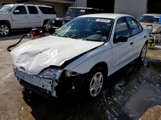 1G1JF524027225862 - 2002 CHEVROLET CAVALIER L WHITE photo 2