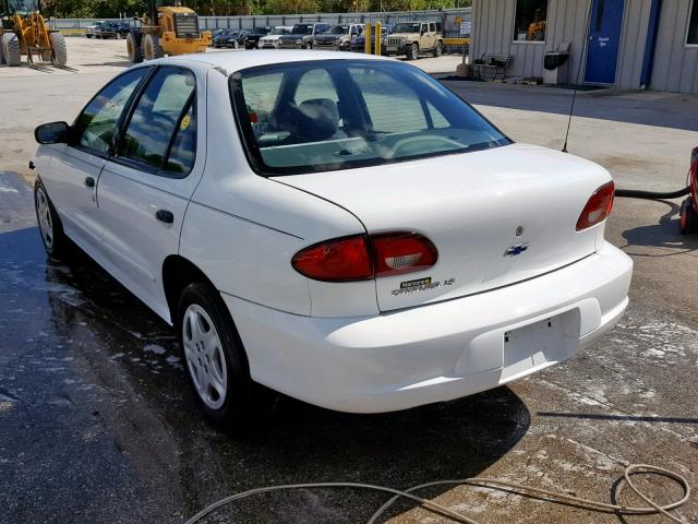 1G1JF524027225862 - 2002 CHEVROLET CAVALIER L WHITE photo 3