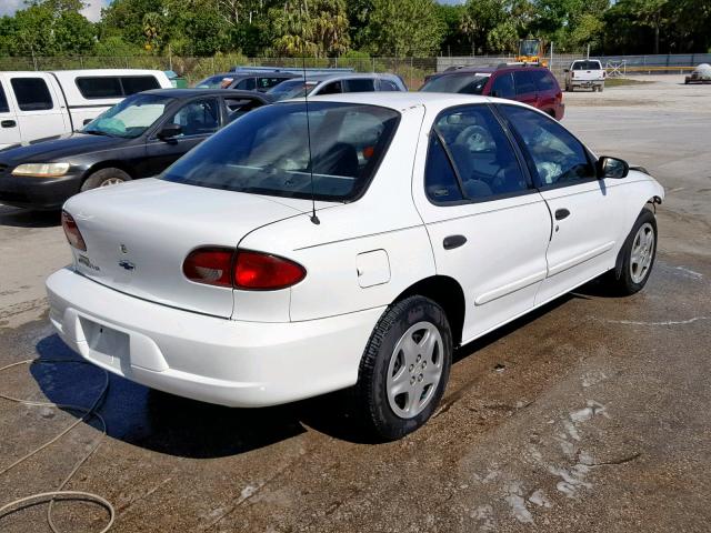 1G1JF524027225862 - 2002 CHEVROLET CAVALIER L WHITE photo 4