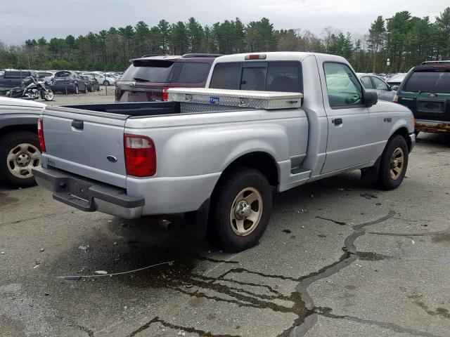 1FTYR10D02TA63523 - 2002 FORD RANGER SILVER photo 4