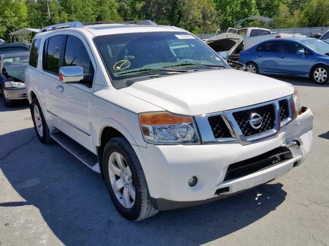 5N1BA0ND4AN619427 - 2010 NISSAN ARMADA SE WHITE photo 1