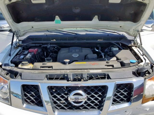 5N1BA0ND4AN619427 - 2010 NISSAN ARMADA SE WHITE photo 7