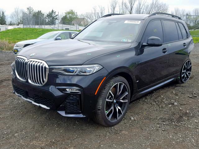 5UXCX4C51KLB40150 - 2019 BMW X7 XDRIVE5 BLACK photo 2