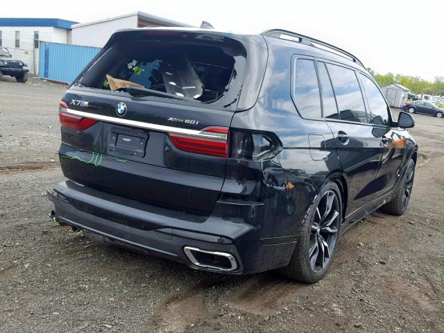 5UXCX4C51KLB40150 - 2019 BMW X7 XDRIVE5 BLACK photo 4