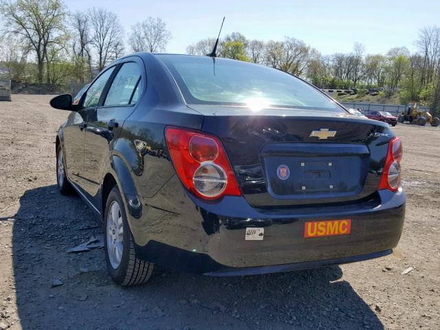1G1JA5SH5C4212061 - 2012 CHEVROLET SONIC LS BLACK photo 3