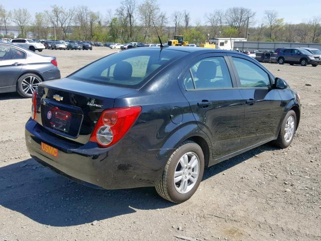 1G1JA5SH5C4212061 - 2012 CHEVROLET SONIC LS BLACK photo 4