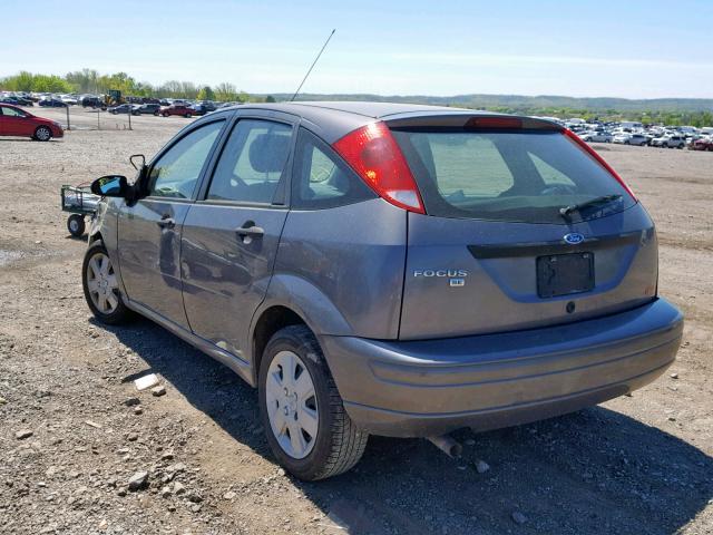 1FAHP37N57W161801 - 2007 FORD FOCUS ZX5 GRAY photo 3