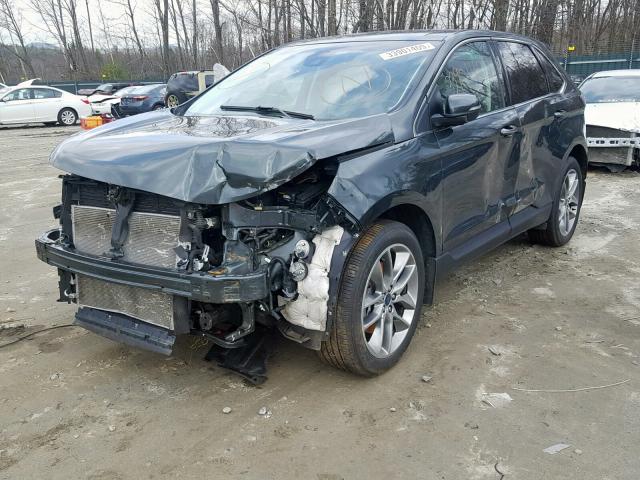 2FMPK4K87FBB87727 - 2015 FORD EDGE TITAN GRAY photo 2