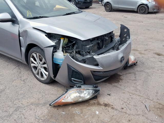 JM1BL1S64A1226237 - 2010 MAZDA 3 S GRAY photo 9