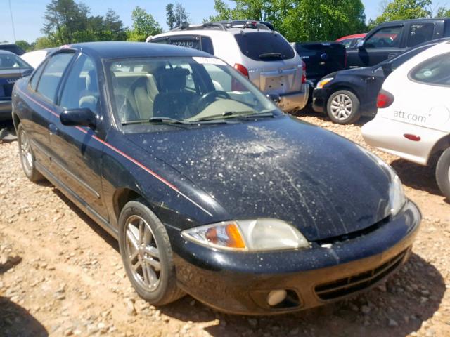 1G1JH52F727270969 - 2002 CHEVROLET CAVALIER L BLACK photo 1