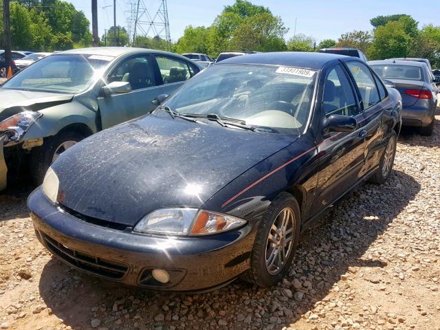 1G1JH52F727270969 - 2002 CHEVROLET CAVALIER L BLACK photo 2