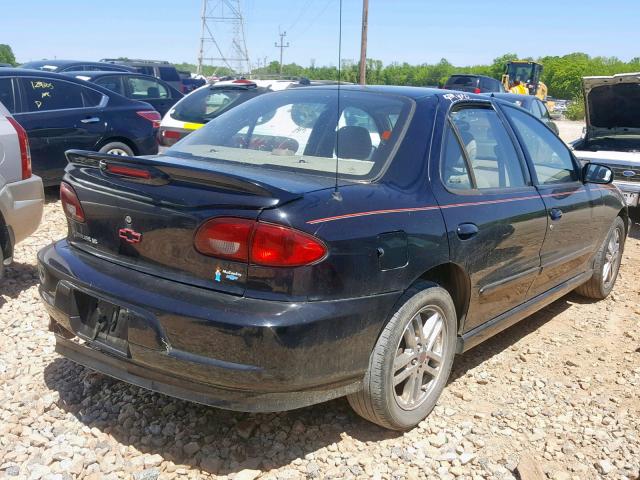 1G1JH52F727270969 - 2002 CHEVROLET CAVALIER L BLACK photo 4