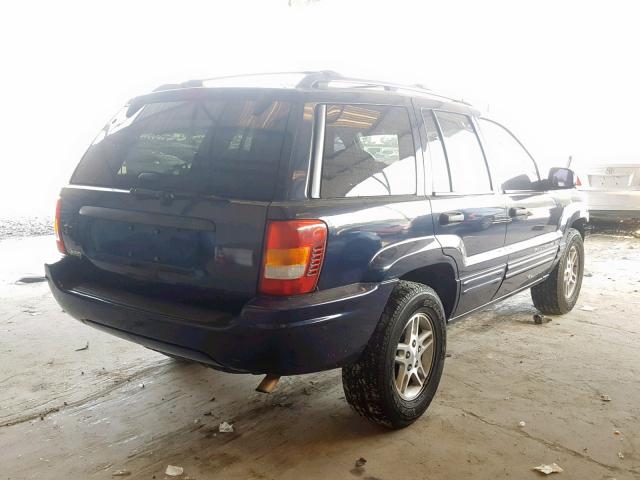 1J4GX48S24C436368 - 2004 JEEP GRAND CHER BLUE photo 4