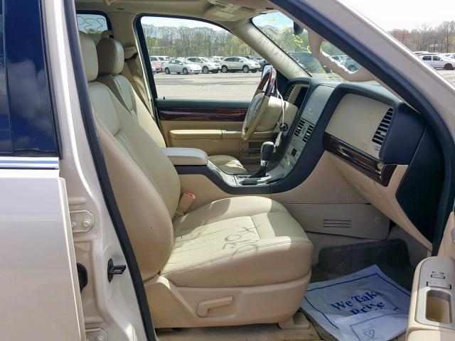 5LMEU88H15ZJ04222 - 2005 LINCOLN AVIATOR 奶油色 照片 5