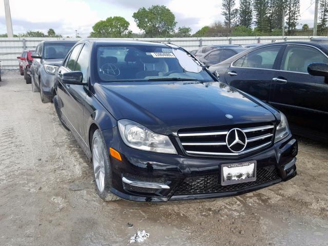 WDDGF4HB8EA961480 - 2014 MERCEDES-BENZ C 250 BLACK photo 1