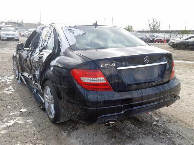 WDDGF4HB8EA961480 - 2014 MERCEDES-BENZ C 250 BLACK photo 3