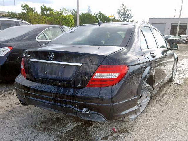 WDDGF4HB8EA961480 - 2014 MERCEDES-BENZ C 250 BLACK photo 4