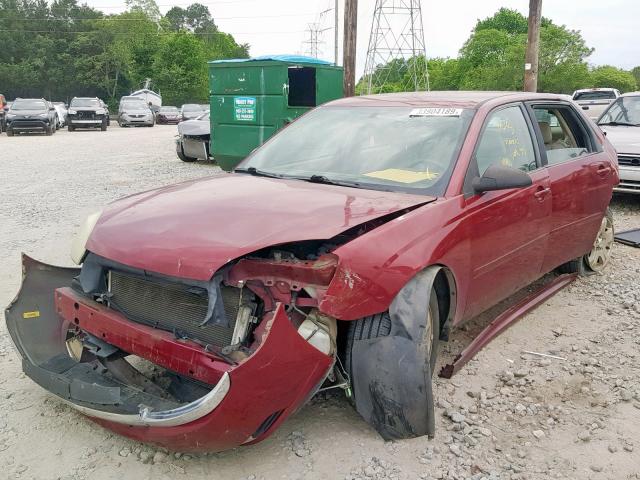 1G1ZU64844F185700 - 2004 CHEVROLET MALIBU MAX ბურგუნდია ფოტო 2