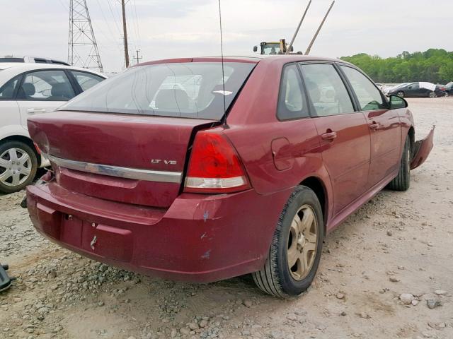 1G1ZU64844F185700 - 2004 CHEVROLET MALIBU MAX ბურგუნდია ფოტო 4