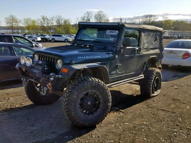 1J4FA64S66P739034 - 2006 JEEP WRANGLER / GRAY photo 2