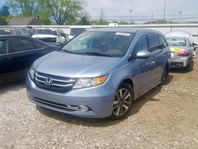 5FNRL5H93EB115649 - 2014 HONDA ODYSSEY TO BLUE photo 2