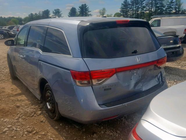 5FNRL5H93EB115649 - 2014 HONDA ODYSSEY TO BLUE photo 3