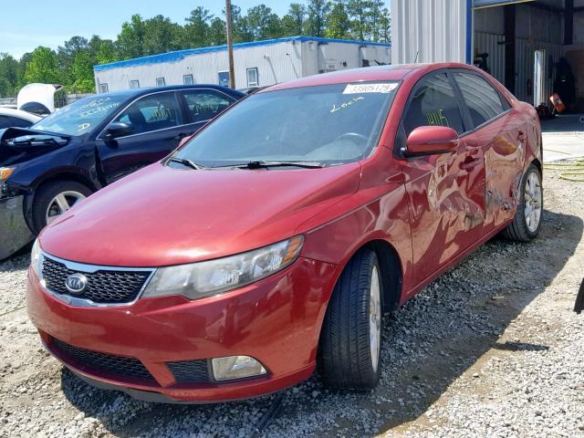 KNAFW4A38B5354652 - 2011 KIA FORTE SX RED photo 2