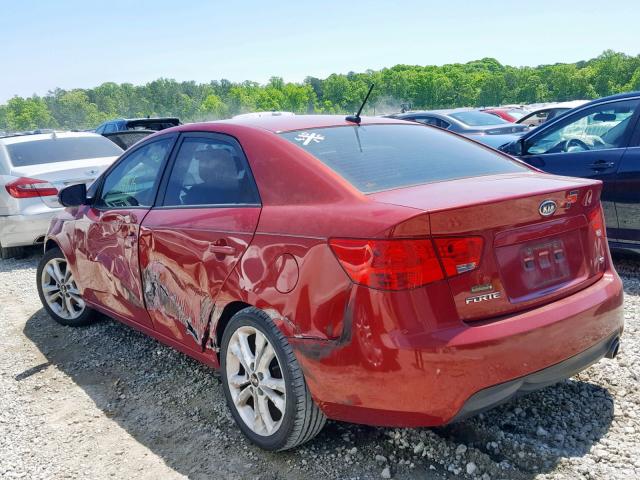 KNAFW4A38B5354652 - 2011 KIA FORTE SX RED photo 3