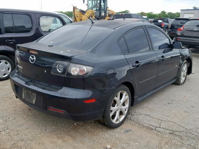 JM1BK323381816931 - 2008 MAZDA 3 S BLACK photo 4