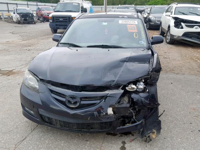 JM1BK323381816931 - 2008 MAZDA 3 S BLACK photo 9