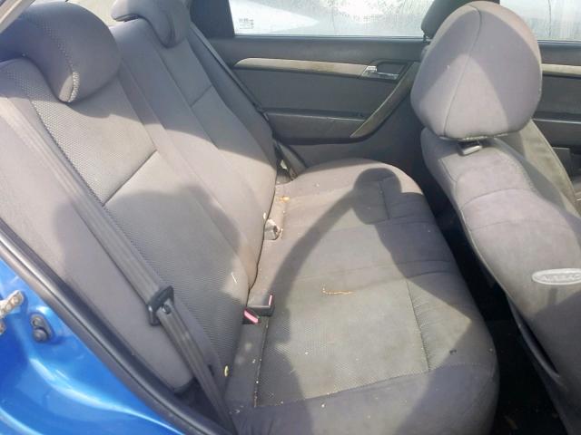 KL1TD56617B074379 - 2007 CHEVROLET AVEO BASE Көк фото 6