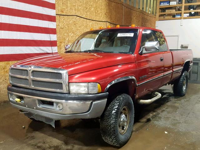 3B7KF23D1VM503512 - 1997 DODGE RAM 2500 RED photo 2