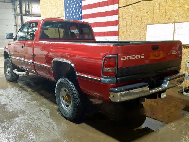 3B7KF23D1VM503512 - 1997 DODGE RAM 2500 RED photo 3