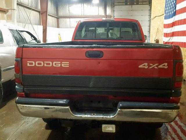 3B7KF23D1VM503512 - 1997 DODGE RAM 2500 RED photo 9