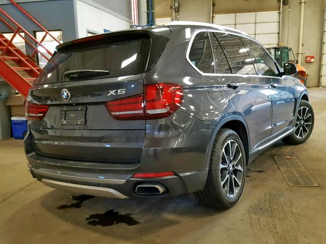 5UXKR6C55F0J77594 - 2015 BMW X5 XDRIVE5 GRAY photo 4