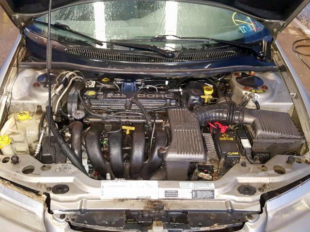 1B3EJ46X4TN179134 - 1996 DODGE STRATUS SILVER photo 7