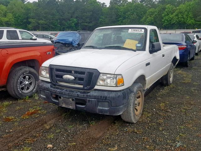 1FTYR10D07PA08697 - 2007 FORD RANGER WHITE photo 2