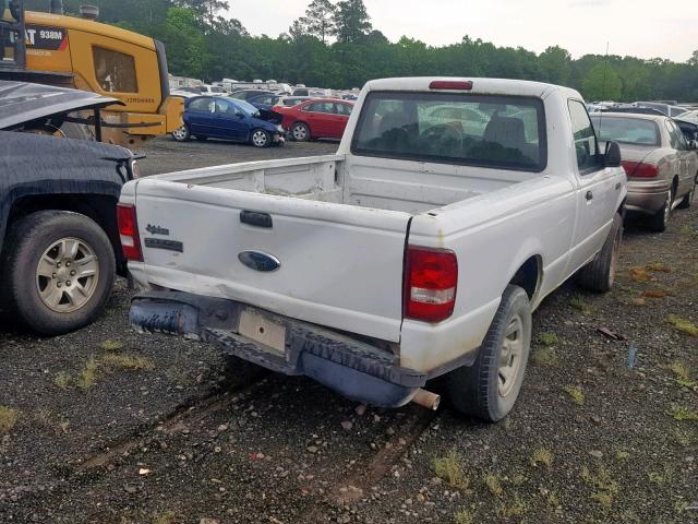 1FTYR10D07PA08697 - 2007 FORD RANGER WHITE photo 4